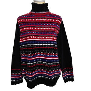 Karen Scott Vintage Turtleneck Chenille Sweater Women XL
